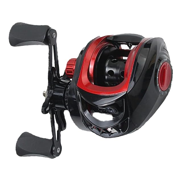 lyrlody Baitcastrolle aus Metall mit Weitwurfspule