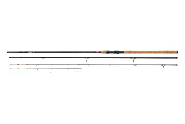 DAIWA Ninja X Feeder Rute mit drei wechselbaren Zitterspitzen