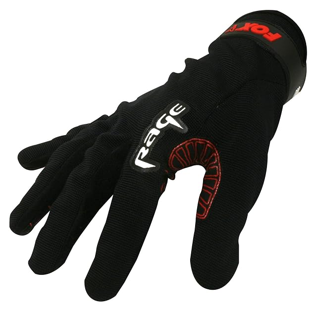 FOX Rage Power Grip Angelhandschuh in Schwarz, Größe L