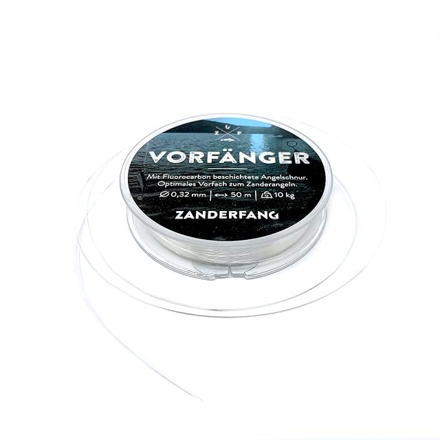 Zanderfang fluorocarbonbeschichtete Zandervorfachschnur, 0,32 mm, 50 m