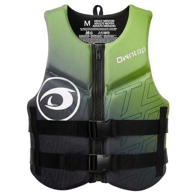 Owntop grüne Neopren-Schwimmweste für Kajak und Angeln