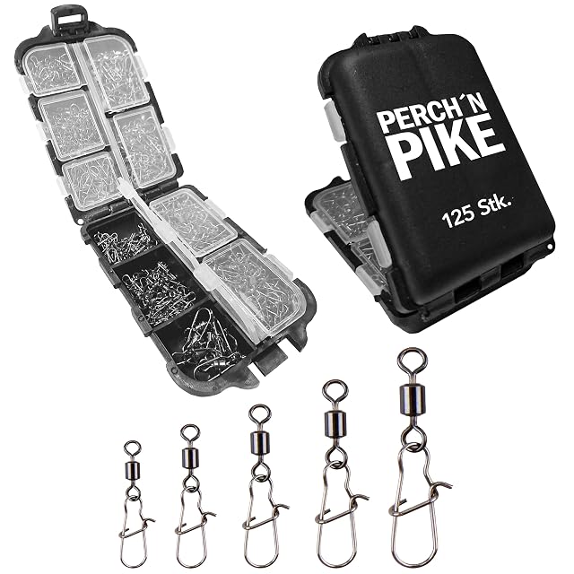Perch’n Pike 125-teiliges Duo-Lock-Wirbel-Set mit Box