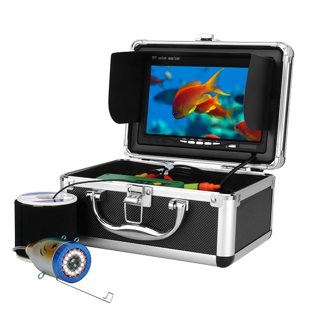 MOUNTAINONE 7-Zoll-Unterwasserangelkamera mit Monitor und Tragekoffer